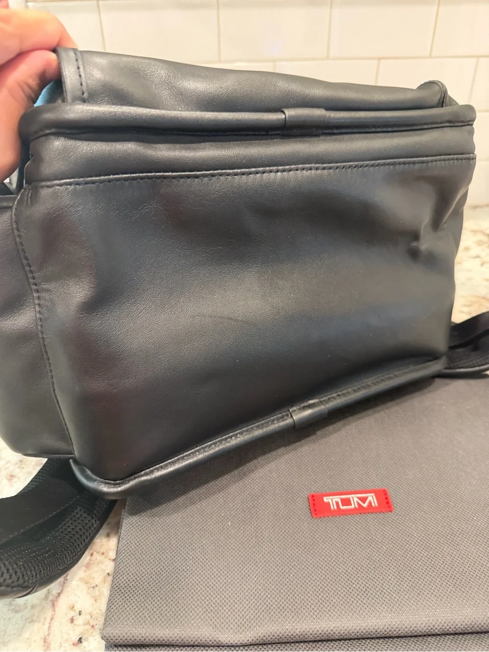 Tumi structured backpack